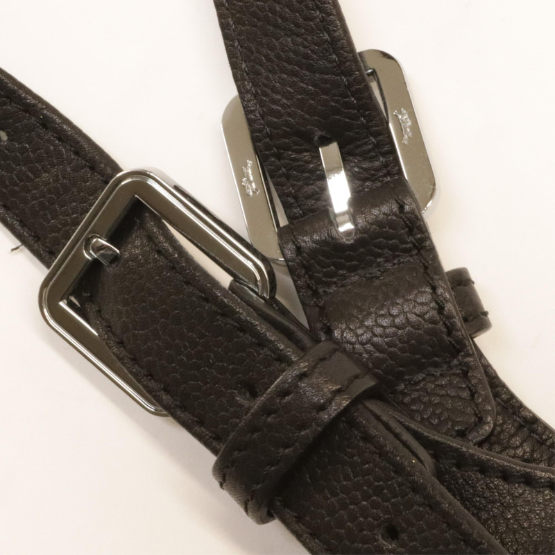 Longchamp Black Leather Gatsby Bag