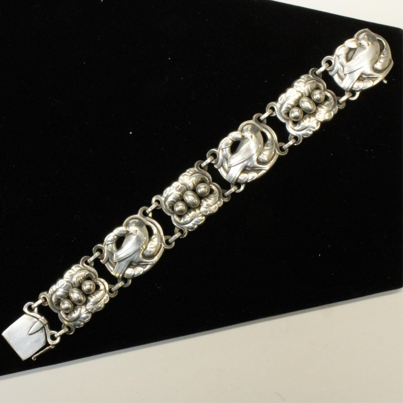 Georg Jensen Sterling Dove Bracelet 14