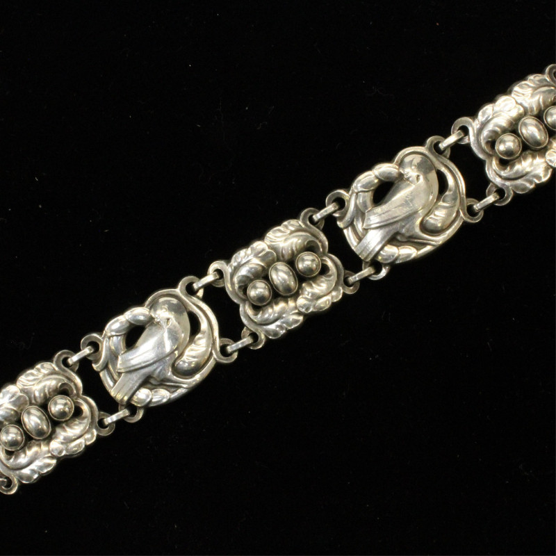 Georg Jensen Sterling Dove Bracelet 14