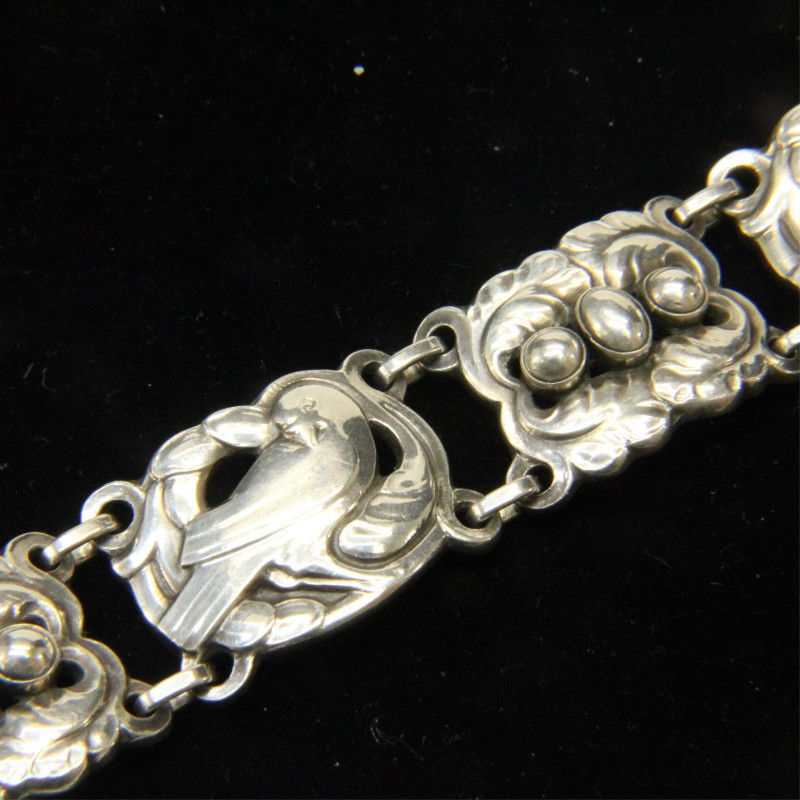 Georg Jensen Sterling Dove Bracelet 14