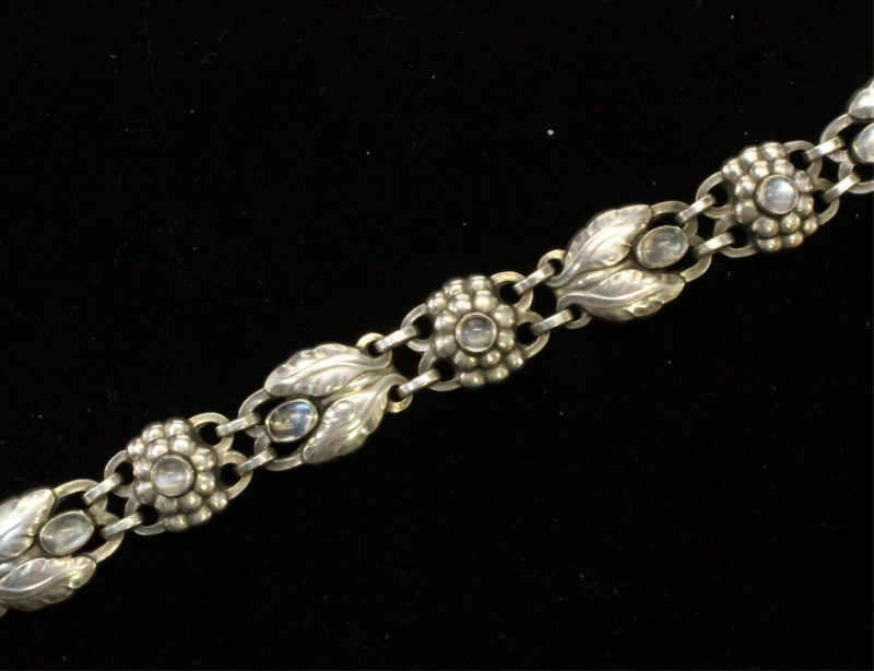 Georg Jensen Moonstone Foliate Bracelet 3