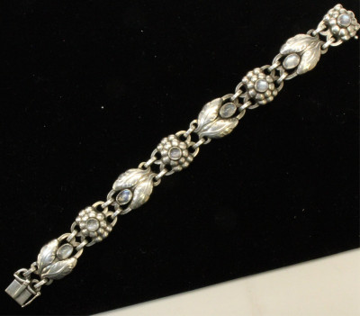 Georg Jensen Moonstone Foliate Bracelet 3