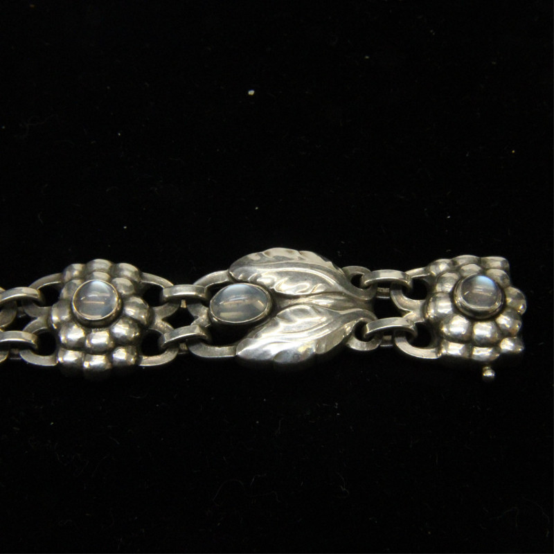 Georg Jensen Moonstone Foliate Bracelet 3