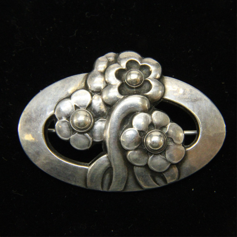 Georg Jensen Flower Brooch 28
