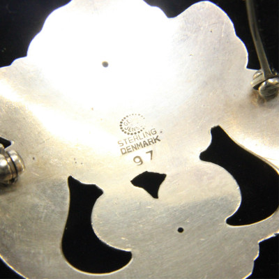 Georg Jensen Orchid Brooch 97