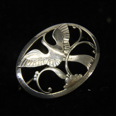 Georg Jensen Bird of Paradise Brooch 238
