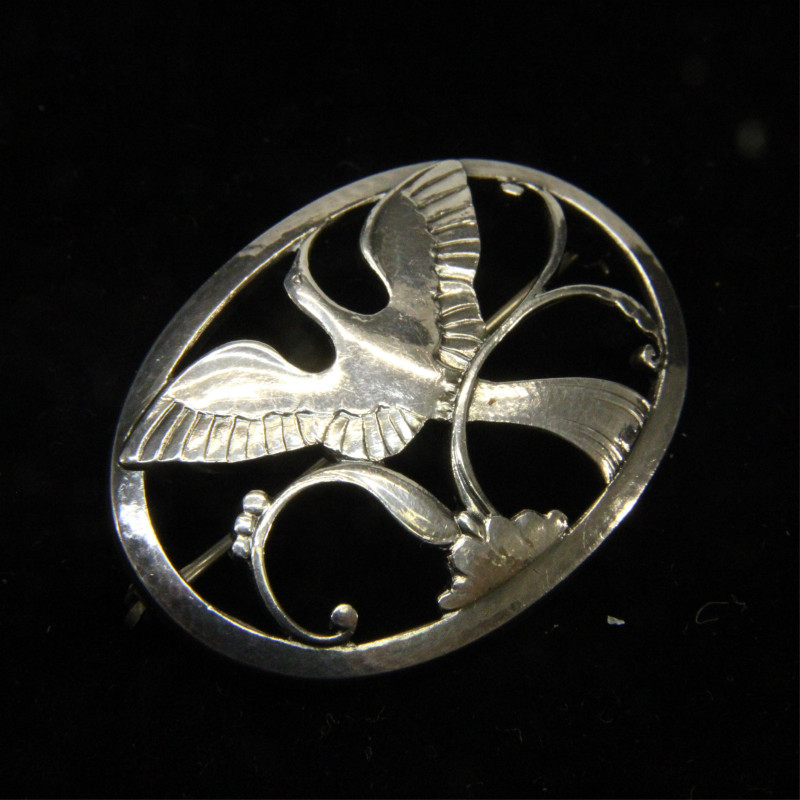Georg Jensen Bird of Paradise Brooch 238