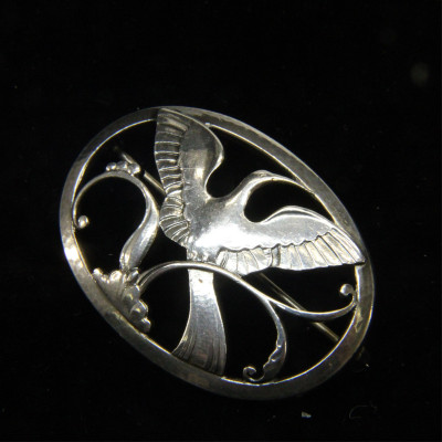 Georg Jensen Bird of Paradise Brooch 238