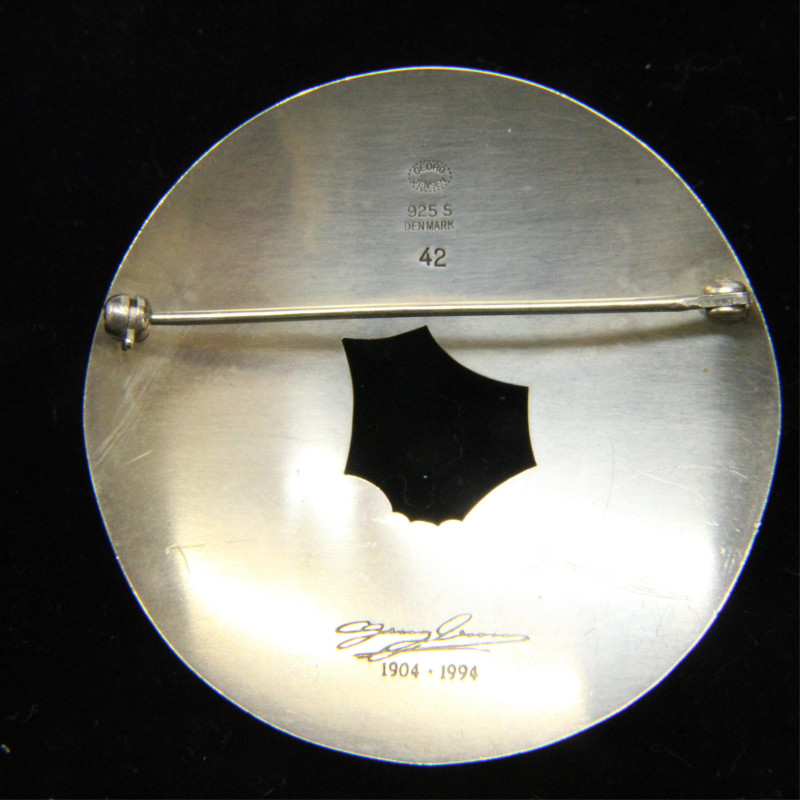 Georg Jensen Amber Anniversary Brooch 42