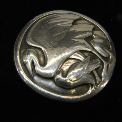 Georg Jensen Heron Brooch 167 circa 191025