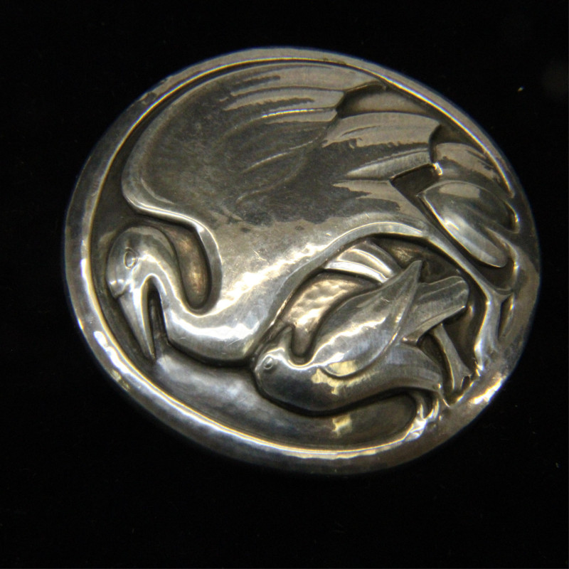 Georg Jensen Heron Brooch 167 circa 191025