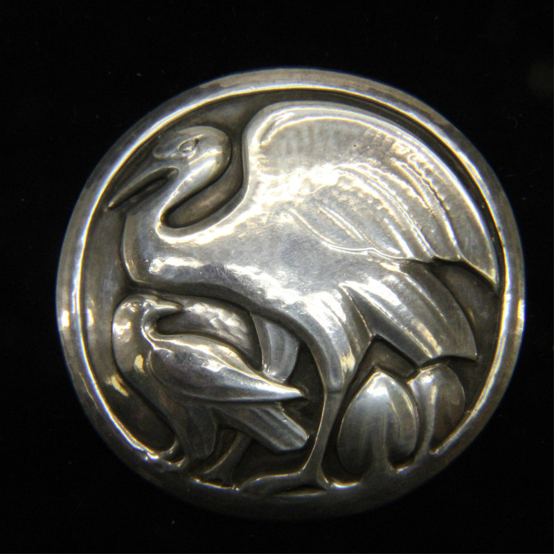 Georg Jensen Heron Brooch 167 circa 191025