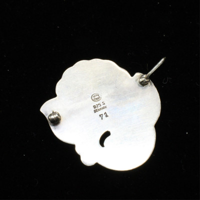 Georg Jensen Lapis Flower Pin 71