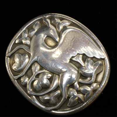Georg Jensen Winged Deer Brooch 81