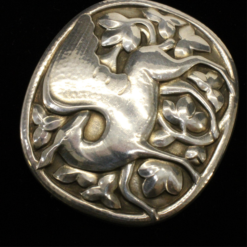 Georg Jensen Winged Deer Brooch 81