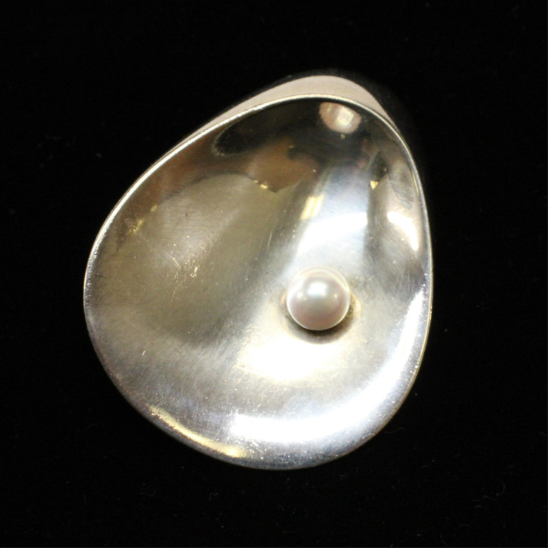 Georg Jensen Pearl Brooch 328 Ditzel
