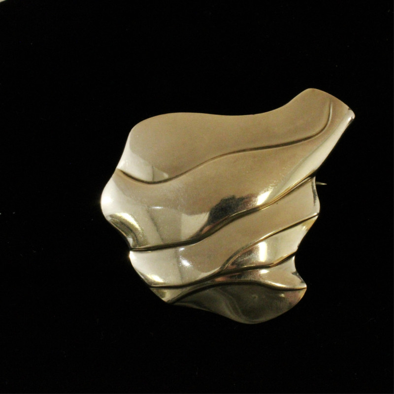 Georg Jensen Modernist Brooch 395 Kortzau