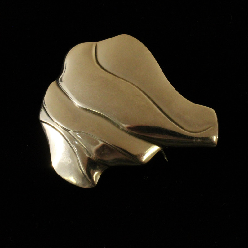 Georg Jensen Modernist Brooch 395 Kortzau
