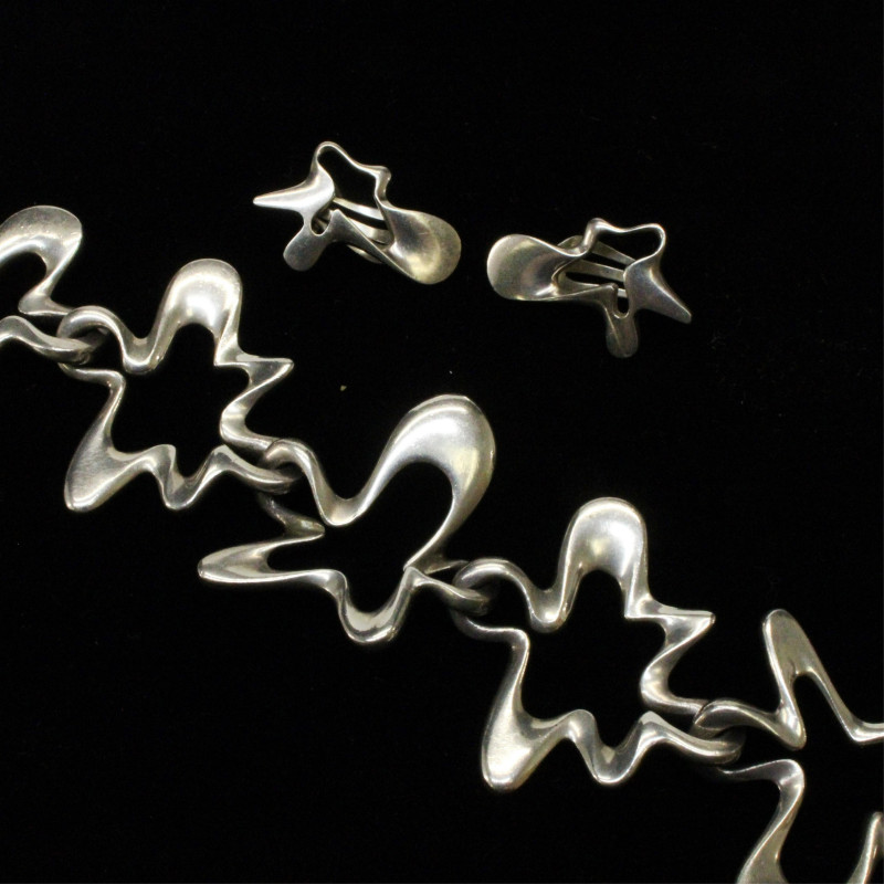 Georg Jensen Splash Bracelet Earrings Koppel