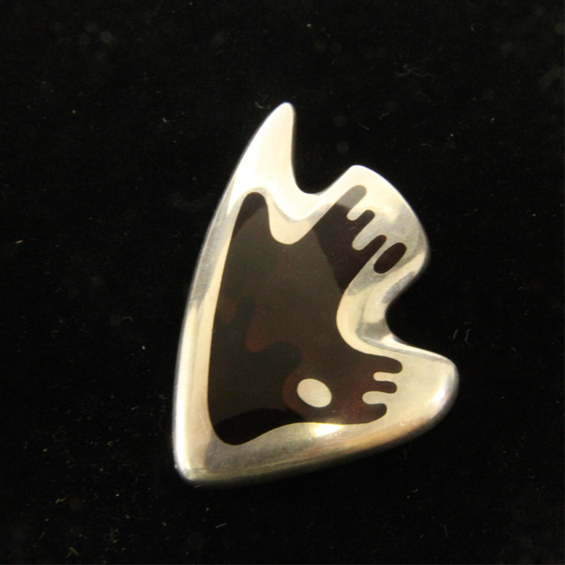 Georg Jensen Enamel &apos;Fish&apos; Brooch 307 Koppel