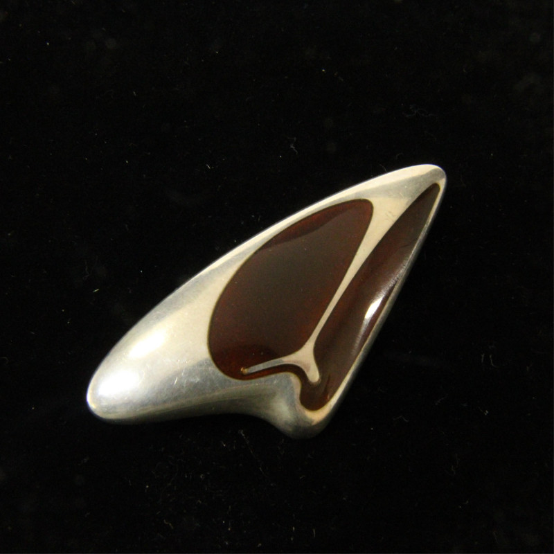 Georg Jensen Enamel Amphoric Brooch 314 Koppel