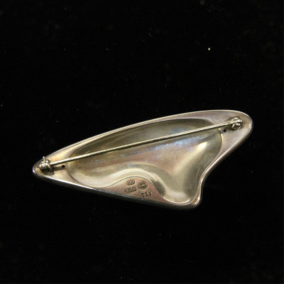 Georg Jensen Enamel Amphoric Brooch 314 Koppel
