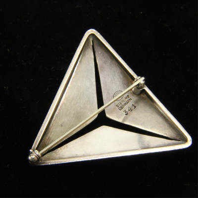 Georg Jensen Triangular Brooch 341 Eskildsen