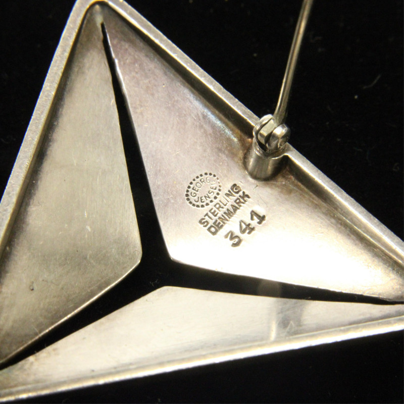 Georg Jensen Triangular Brooch 341 Eskildsen