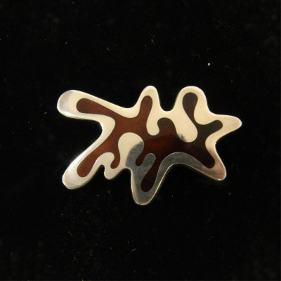 Georg Jensen Enamel Splash Brooch 371 Koppel