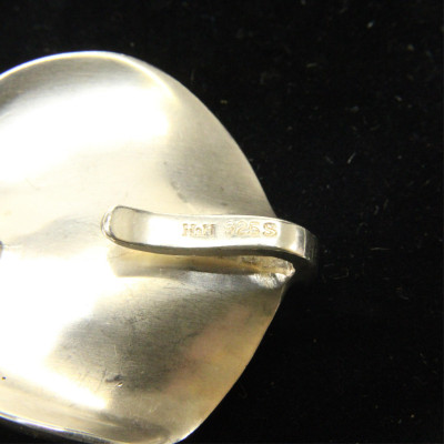 Hans Hansen Sterling Modernist Leaf Bracelet