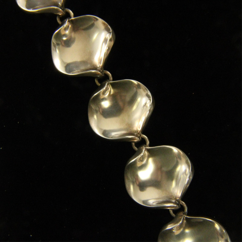 Hans Hansen Sterling Modernist Leaf Bracelet