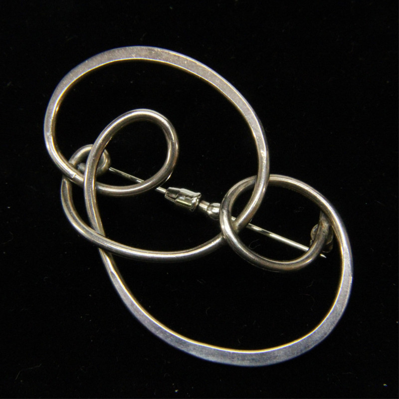 Henry Steig Modernist Swirl Brooch