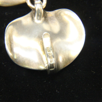 Hans Hansen Sterling Modernist Leaf Bracelet