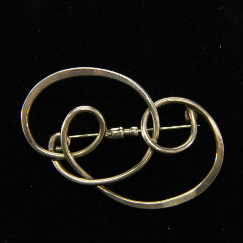 Henry Steig Modernist Swirl Brooch