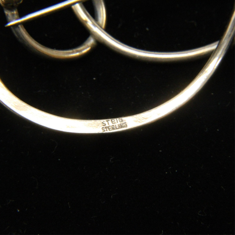 Henry Steig Modernist Swirl Brooch