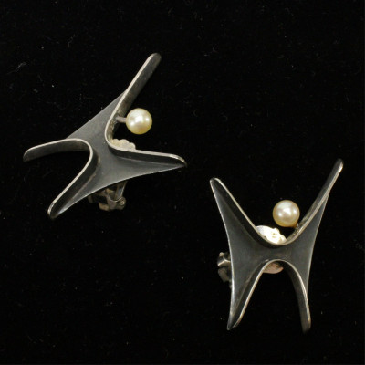 Ed Wiener Modernist Earrings
