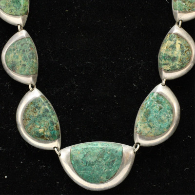 Enrique Ledesma Silver Azurmalachite Necklace