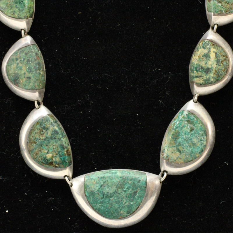 Enrique Ledesma Silver Azurmalachite Necklace