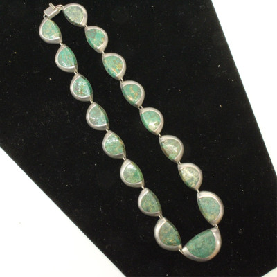 Enrique Ledesma Silver Azurmalachite Necklace