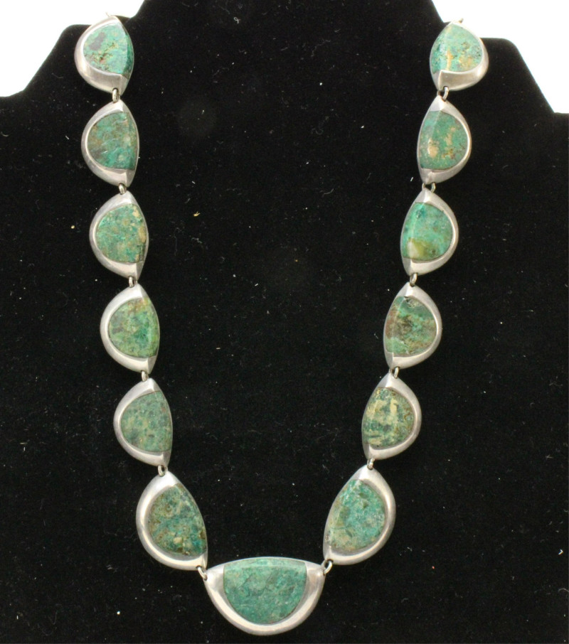 Enrique Ledesma Silver Azurmalachite Necklace