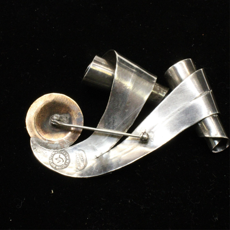 William Spratling Taxco Silver Brooches Earrings