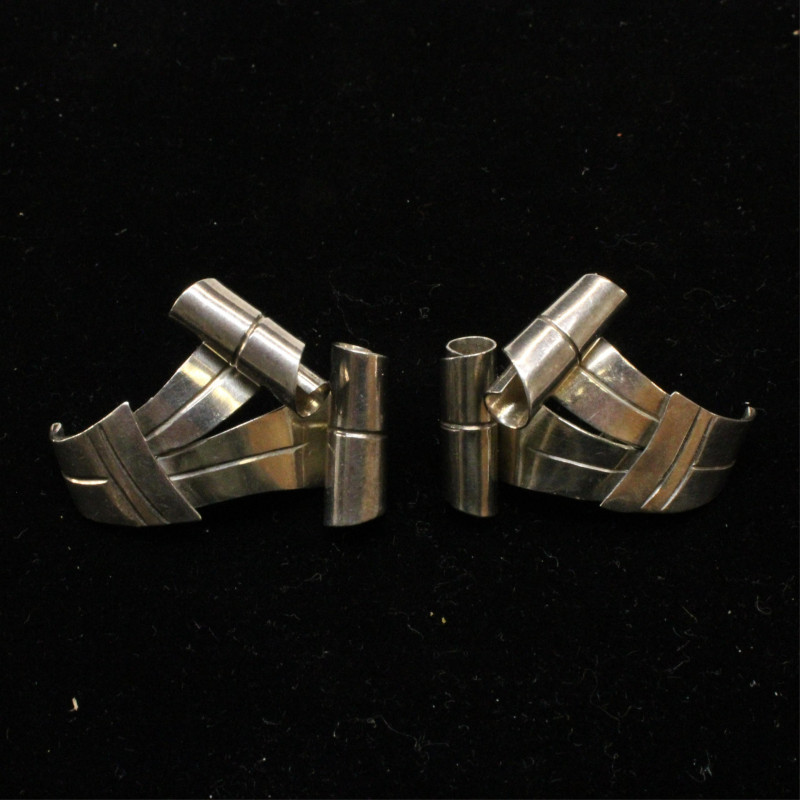 William Spratling Taxco Silver Brooches Earrings