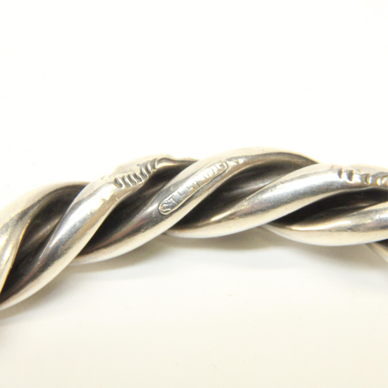 Group of Art Nouveau Sterling Silver Bangles