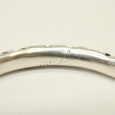 Group of Art Nouveau Sterling Silver Bangles