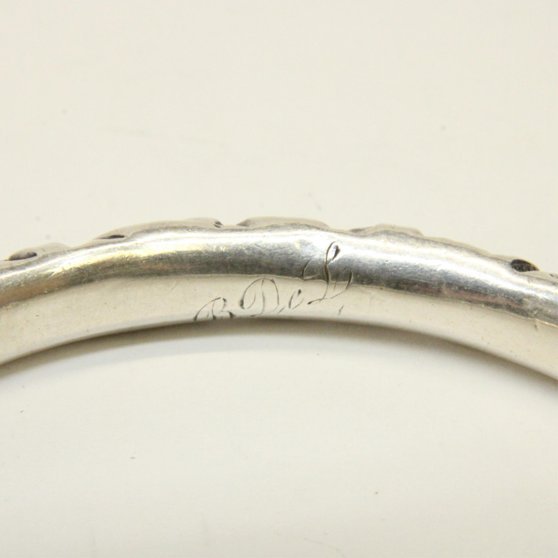 Group of Art Nouveau Sterling Silver Bangles