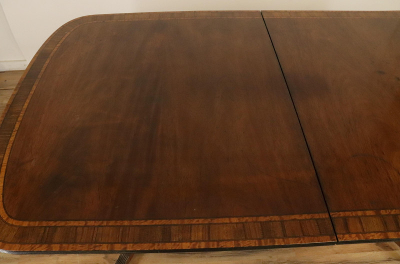 George III Mahogany TwoPedestal Dining Table