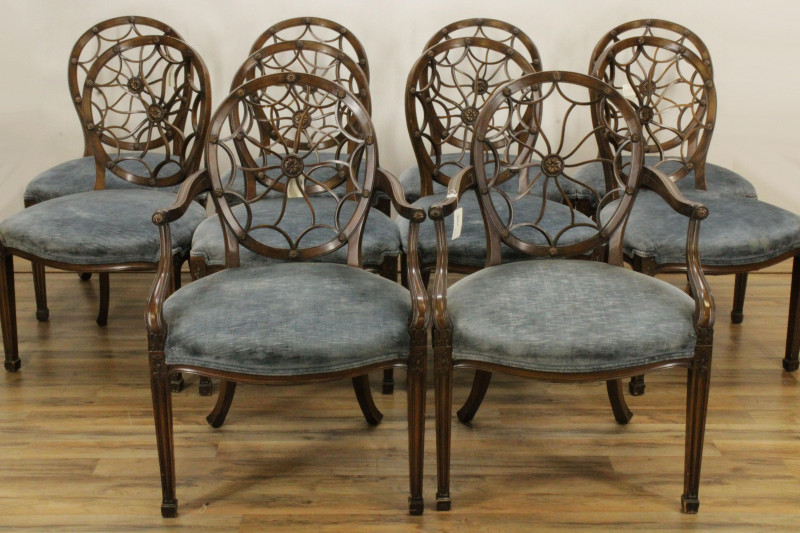 Set of 10 Smith Watson &apos;Wheelback&apos; Chairs