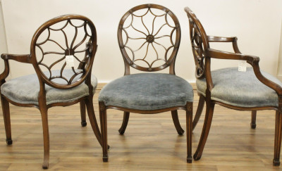 Set of 10 Smith Watson &apos;Wheelback&apos; Chairs