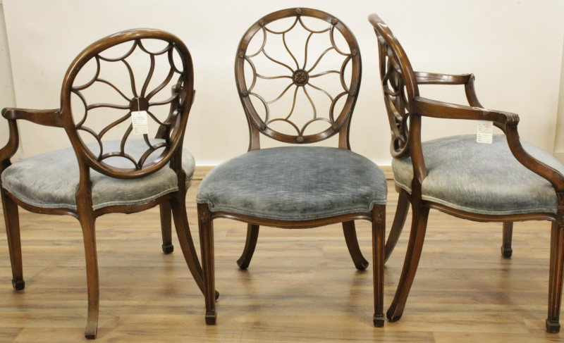 Set of 10 Smith Watson &apos;Wheelback&apos; Chairs