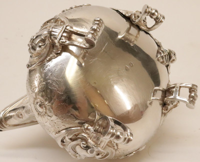 Alexandre Auguste Turquet 19th C Silver Teapot